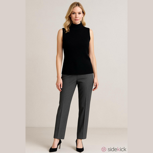 Sonoma black sleeveless boatneck style Mockneck Woman’s size XL